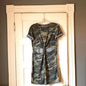 Camo cutout dress